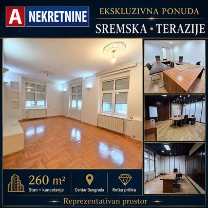 EKSKLUZIVAN prostor 260 m² - Sremska - Terazije