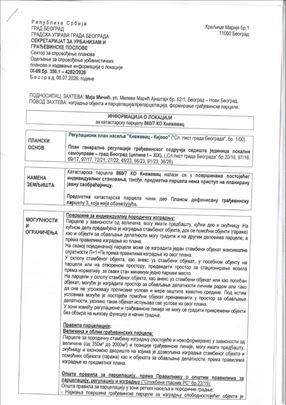 Gradjevinska parcela na labudovom brdu