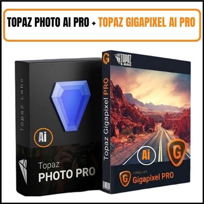Topaz Photo Ai + Topaz Gigapixel Ai pro