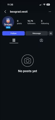 Instagram profil 10k + pratilaca
