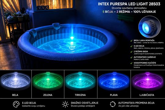 Intex led lampa purespa za hidromasazni bazen