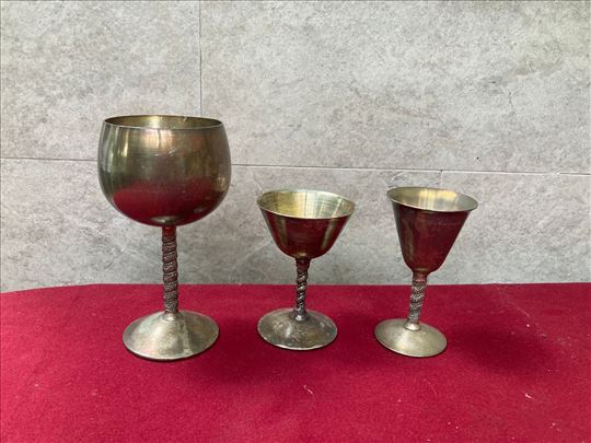 Vintage silver plated glasses