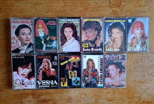 Zorica Brunclik,Vesna Zmijanac-11 Albuma-Kaseta