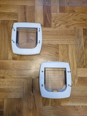 2x Bela Feraplast Vrata Swing 1, za pse, mačke