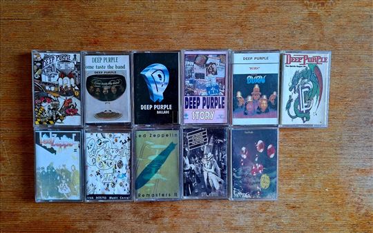 Led Zeppelin,Deep Purple-11 Albuma - Kaseta