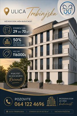 Bez provizije , lux ,u izgradnji, od 29 do 69m2