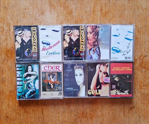 Madonna,Cher,Celine Dion,Barbara-10 Kaseta