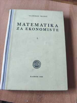 Matematika za ekonomiste 1. – Vladimir Vranić