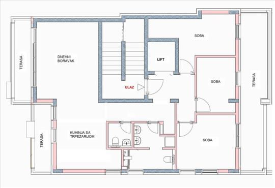3.5, 105 m2, novogradnja sa parking mestom