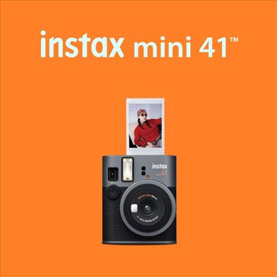 Fujifilm Instax Mini 41 Black Polaroid Fotoaparat 