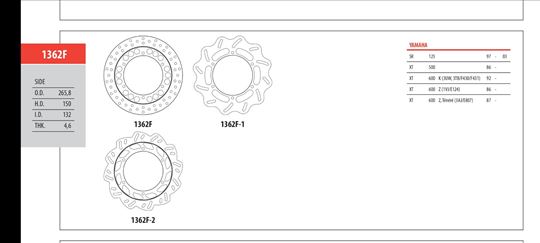 Disk kočnica goldfren 1362f