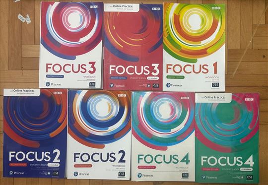Focus udzbenici i radna sveska 1,2,3,4