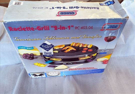 NOV Quigg Raclette Gril1200W iz Nemacke Roštilj 