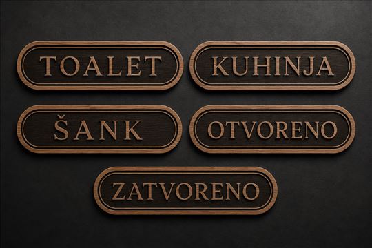 Toalet oznaka za vrata / wc oznaka