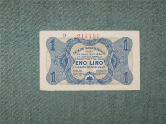 1 Liro 1944 , Denarni Zavod Slovenije