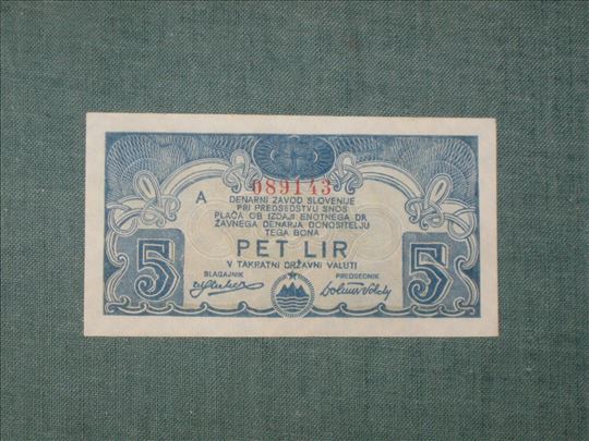 5 Lir 1944 , Denarni Zavod Slovenije
