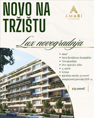 Sava rezidence - lux novogradnja