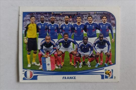 Francuska reprenzentacija Južna Afrika 2010 Panini