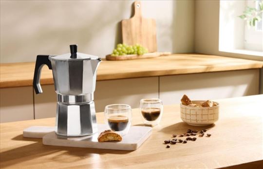 Espresso moka aparat za kafu za 9 soljica novo 