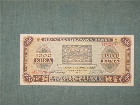 1000 Kuna 1943
