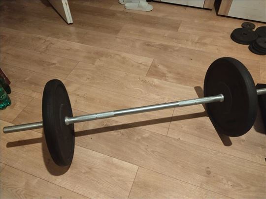 Šipka za tegove + 2 tega od 20kg
