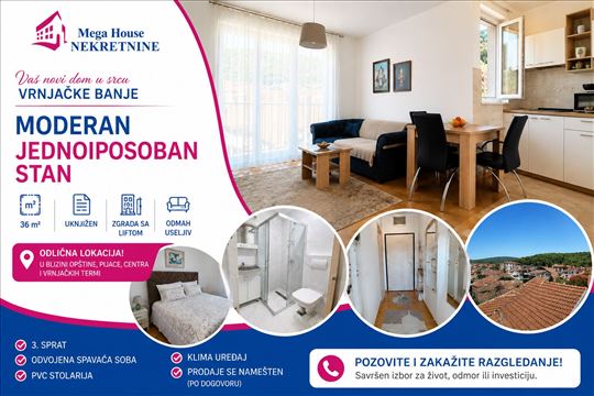 Stan 36m2, kod Opstine , odmah useljiv, uknjizen