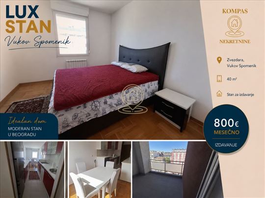 Dvosoban stan 40 m², Zvezdara, Beograd, 6. sprat