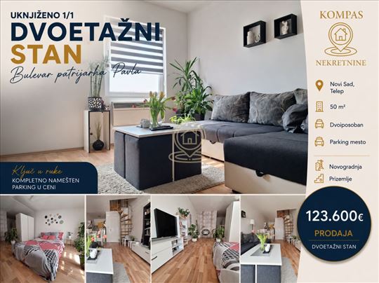 Dvospratni dvoiposoban stan na prodaju Novi Sad –