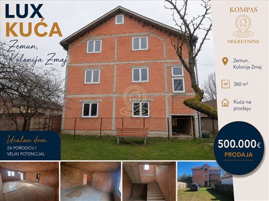 Kuća 360 m², 6.0 soba, Zemun Kolonija Zmaj