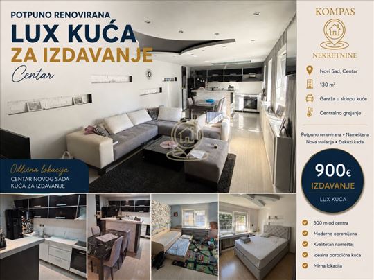 Luksuzna kuća za iznajmljivanje Novi Sad – Plitvi