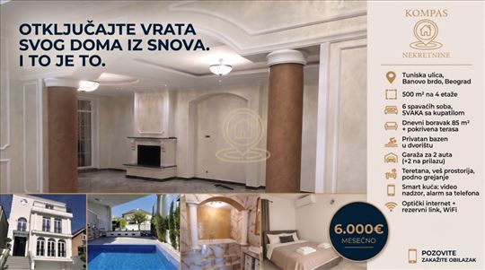 Luksuzna vila sa bazenom, 500m² — Banovo brdo / Ko