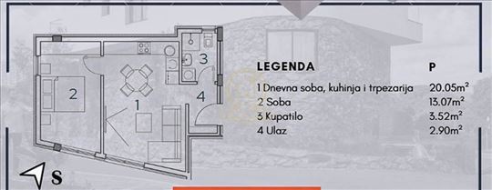 Na prodaju 1.5 stan u novogradnji na Paliluli