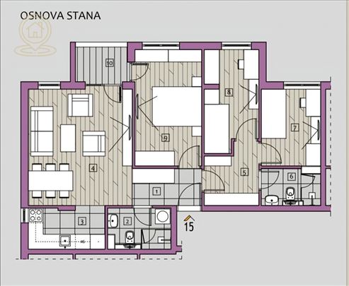 Na Prodaju 3.5 Stan U Lux Novogradnji Na Obilicev