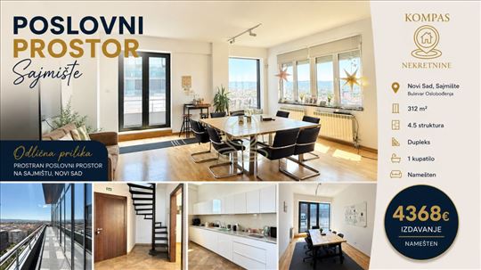 Poslovni prostor Dupleks 312 m², Sajmište, Novi Sa