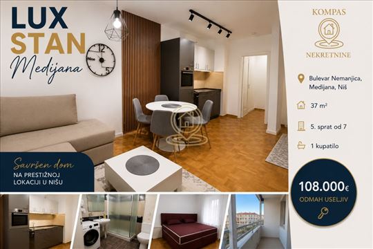 Svetao i funkcionalan stan kod Delta Planet – 37m²