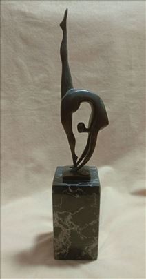 Art deco bronzana figura Gimnastičarka - MILO 36cm