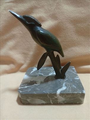 Art deco skulptura Vodomara, bronza