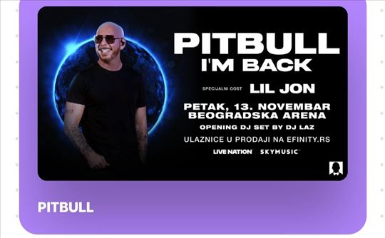 Karte za koncert Pitbulla