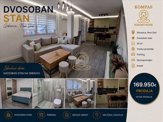 Stanovi na prodaju Novi Sad - dvosoban stan na Grb
