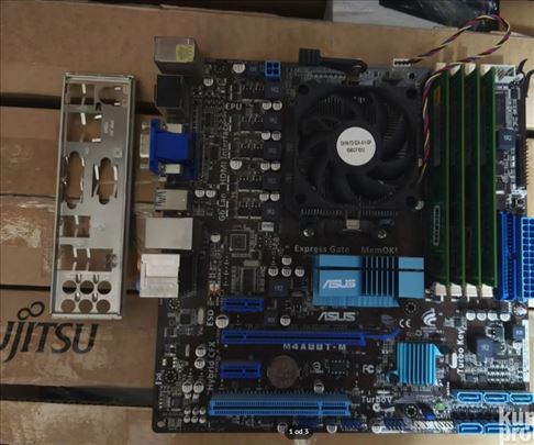 Asus M4A88T-M AM3 + CPU + 8GB ddr3 + kuler + limci