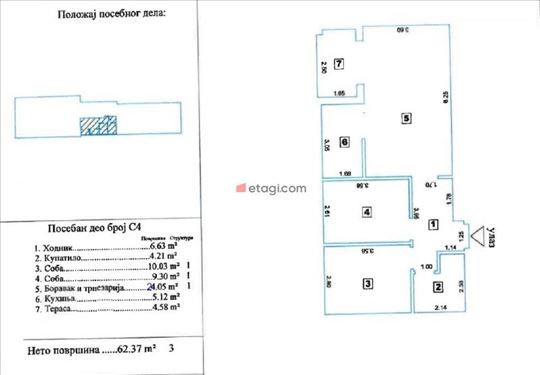 Trosoban Stan Na Prvom Spratu U Novogradnji – Miri