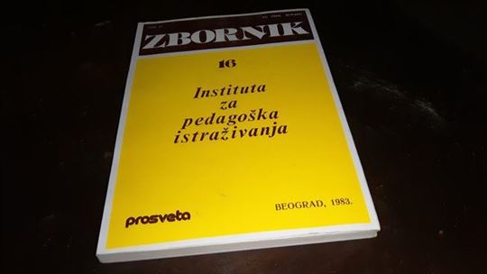 Zbornik 16 Instituta za pedagoška istraživanja