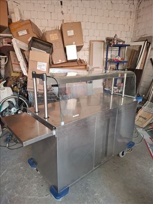 Ketering sto mobilni toplo/hladni 150cm blanco