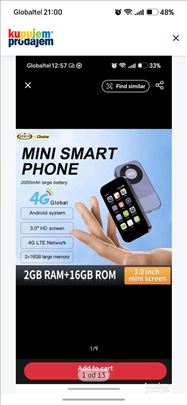 Servo king9000 mini mobilni telefon 3inca