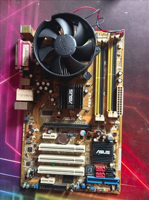 ASUS P5PL2 soket 775 + Procesor i kuler