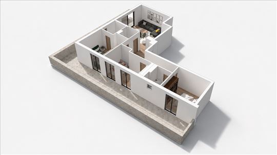 Centar S. Pazove 89m2 + terasa 60m2 povučeni sprat