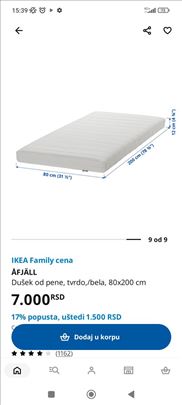 Duseci od memo pene za brimnes krevet ikea