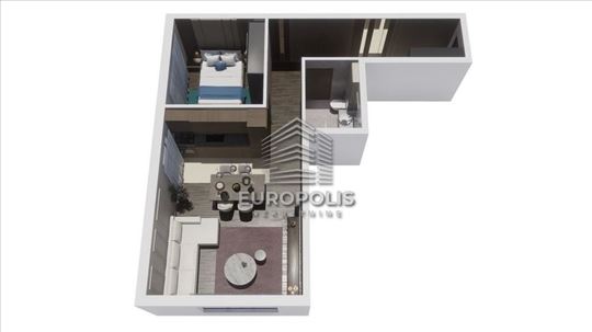 Lekino brdo, 1.5 stan u izgradnji, 48.86m2 ID#9875
