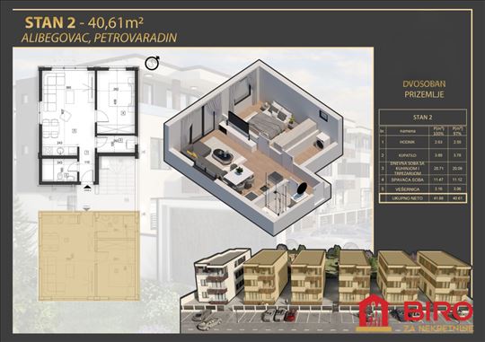 Stan,Novi Sad,Alibegovac,kv: 41.00, ID: 1013939
