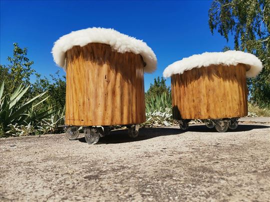 Stolice od panja bresta 2 komada